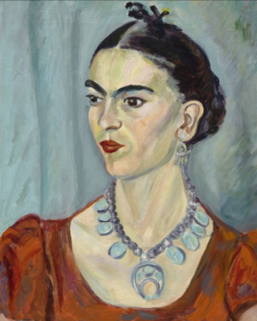 Frida Kahlo (1933), vintage kadın portresi Kanvas Tablo